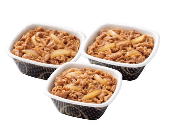 牛丼（並盛）3個セット