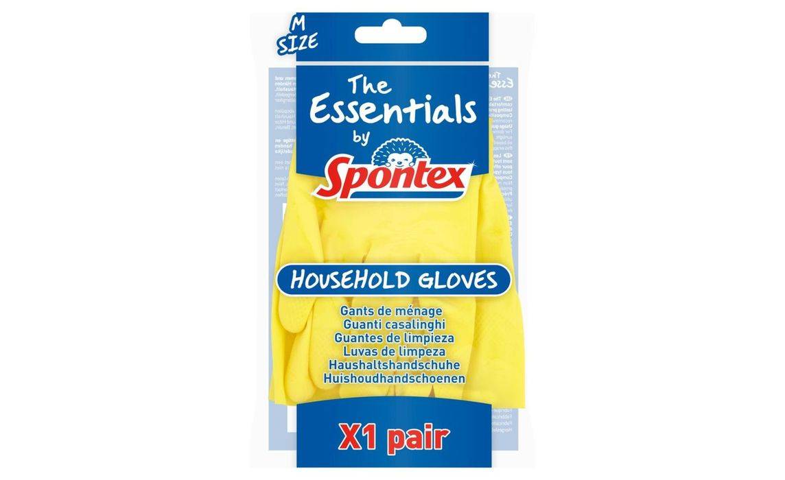 The Essentials By Spontex Household Gloves Medium (407623)