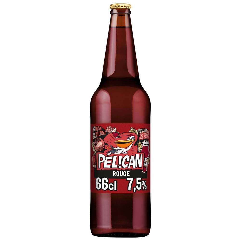 Pélican - Bière rouge aux non filtrée, cerises griottes (660ml)