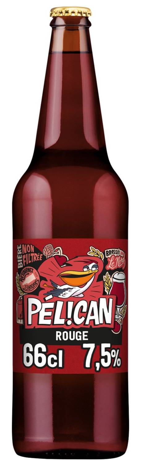Pélican - Bière rouge aux non filtrée, cerises griottes (660ml)