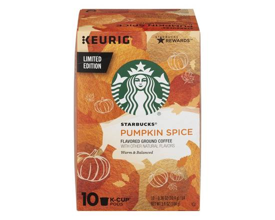 Starbucks · Pumpkin Spice Flavored Coffee K-Cups (10 pods)