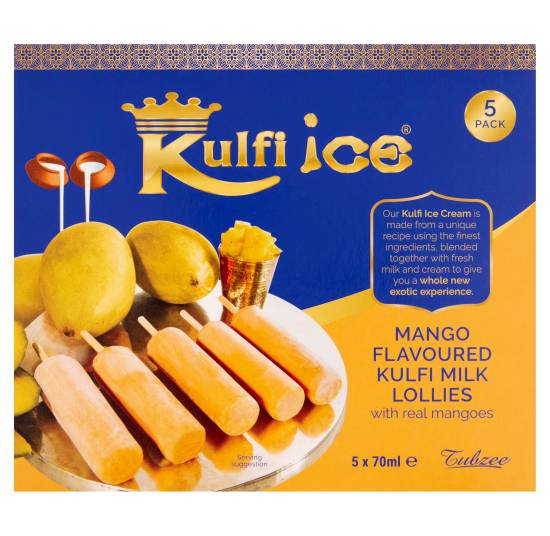 Kulfi Ice Mango, Kulfi Milk Lollies (5 pack)