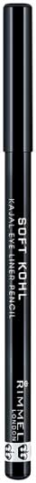 Rimmel 061 Jet Black, Soft Kohl Kajal Eye Pencil (1.2g)