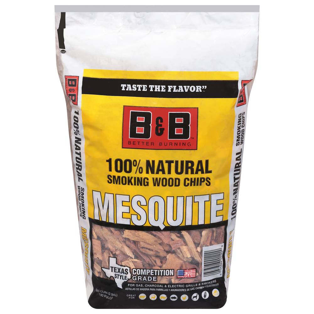 B&B Mesquite 100% Natural Smoking Wood Chips