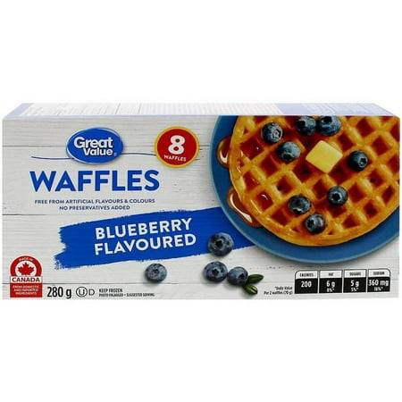 Great Value Blueberry Waffles (280 g)