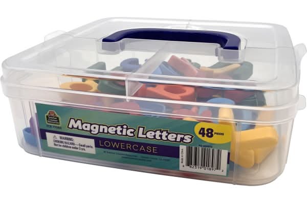 Teacher Created Resources Magnetic Letters, Lowercase, Assorted Colors, Set Of 48 Letters