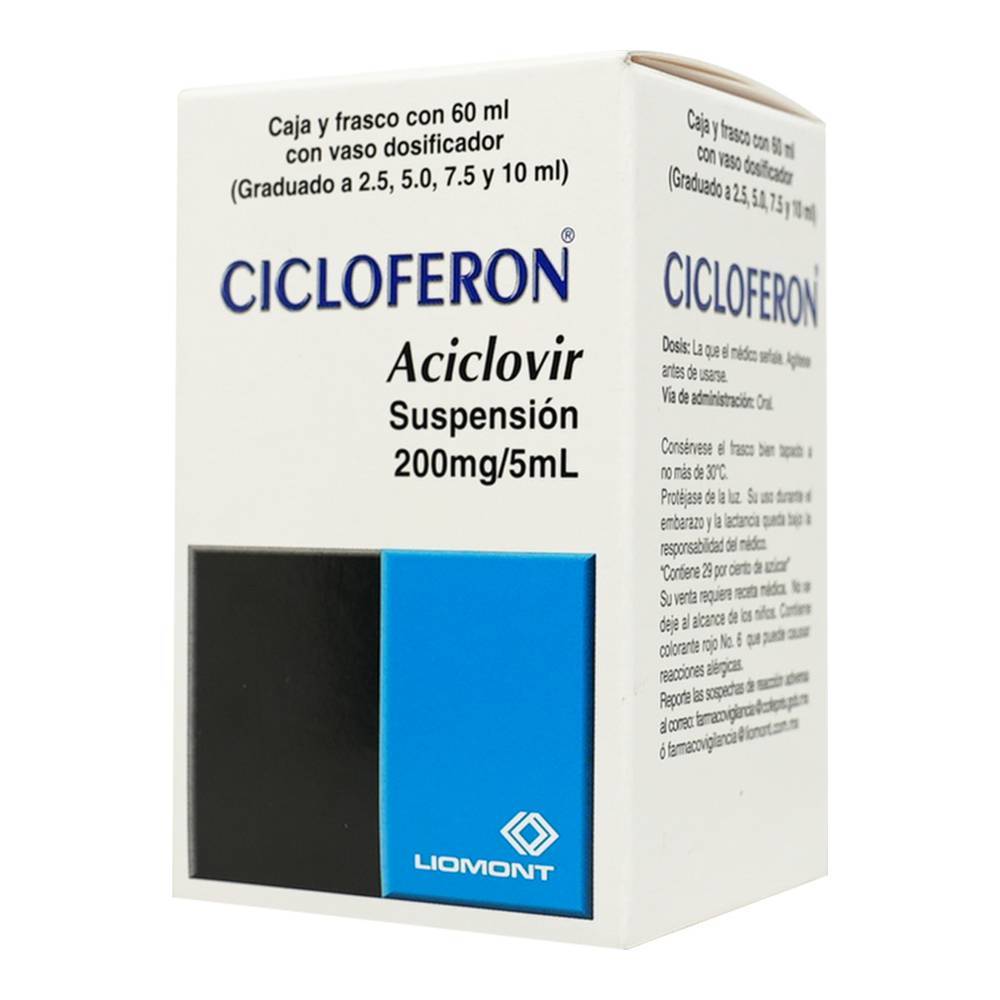 Liomont cicloferon aciclovir suspensión (60 ml)