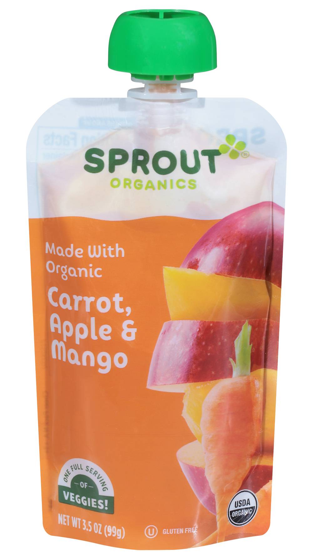 Sprout Organics Carrot Apple & Mango Organic Baby Food (3.5 oz)