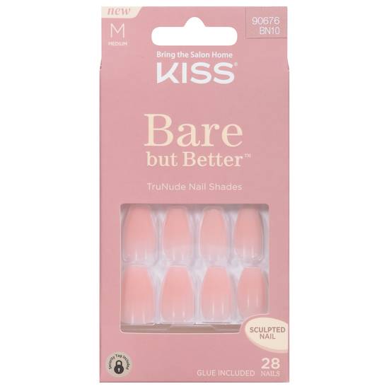 Kiss Bare But Better Medium Sculpted Nails (28 ct)