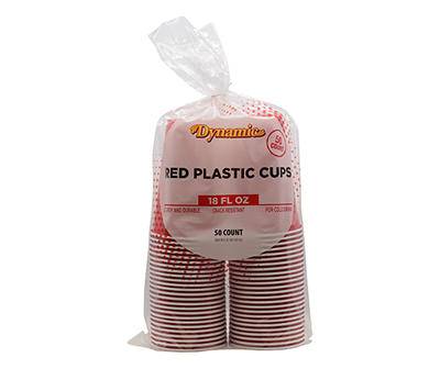 Dynamic Plastic Party Cups (50 ct) (red)