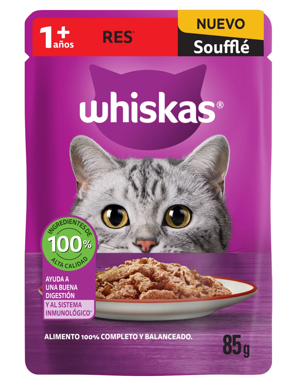 Whiskas · Alimento húmedo para gatos, Adulto (85 g)