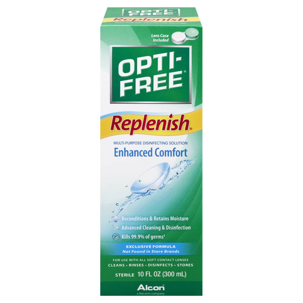 Opti-Free Replenish Enhanced Comfort Multi-Purpose Disinfecting Solution (10 fl oz)