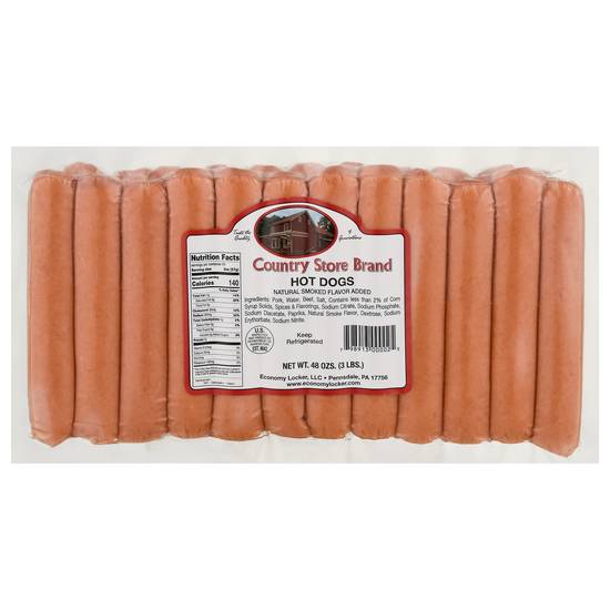 Country Store Natural Smoked Hot Dogs
