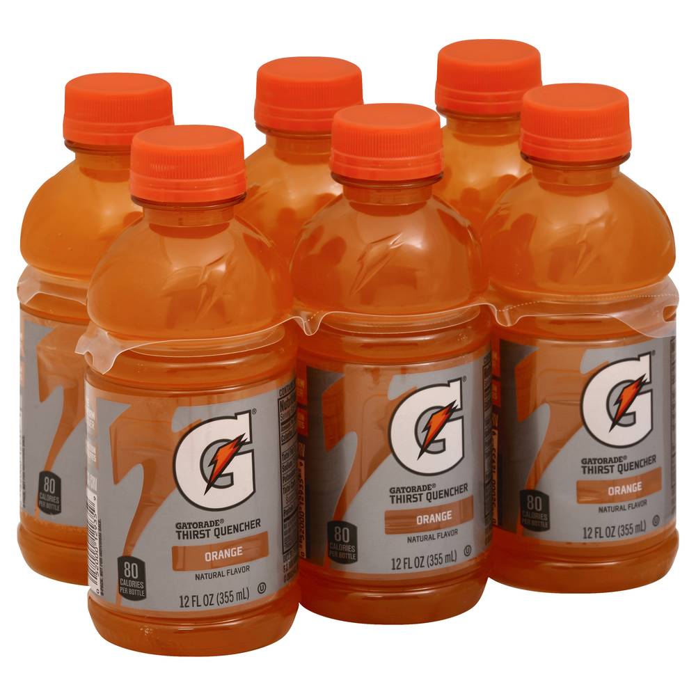 Gatorade Thirst Quencher Sports Drink, Orange (6 x 12 fl oz)