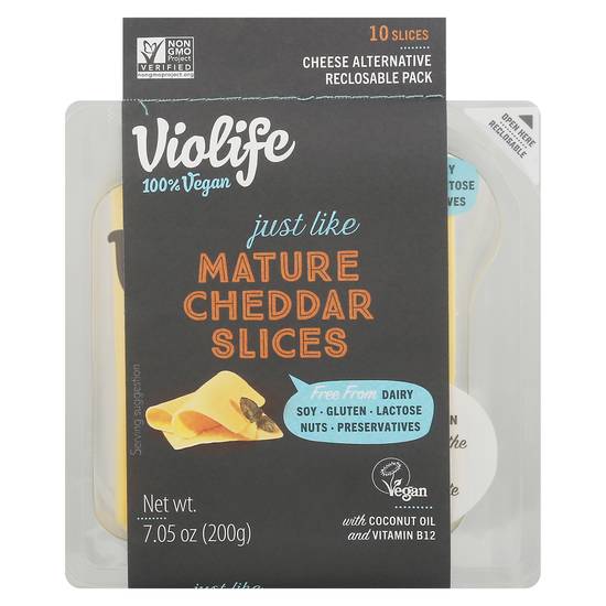 Violife Just Like Mature Cheddar Slices (10 ct)