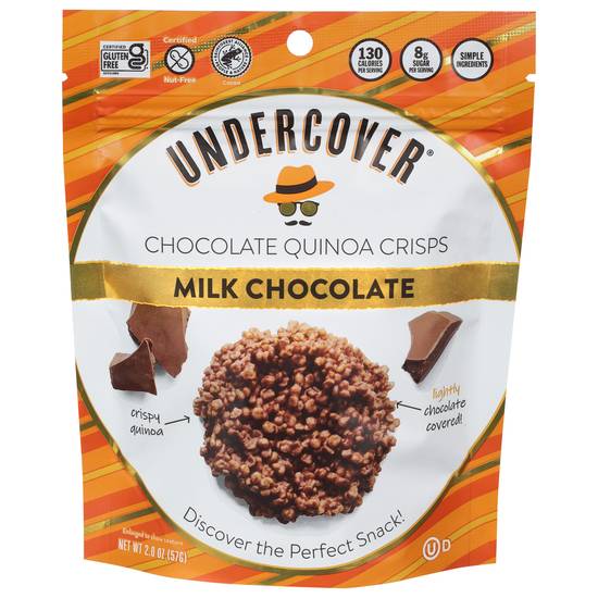 Undercover Gluten Free Milk Chocolate Crispy Quinoa (2 oz)
