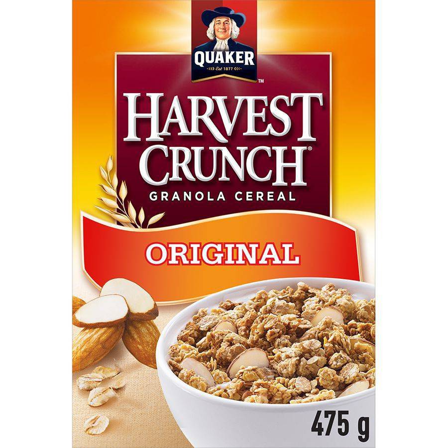 Quaker originales (475 g) - harvest crunch original granola cereal (475 g)