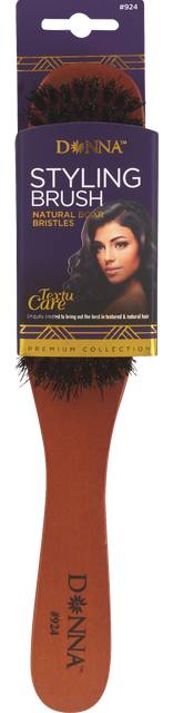 Donna Styling Hair Brush Natural Boar Bristles
