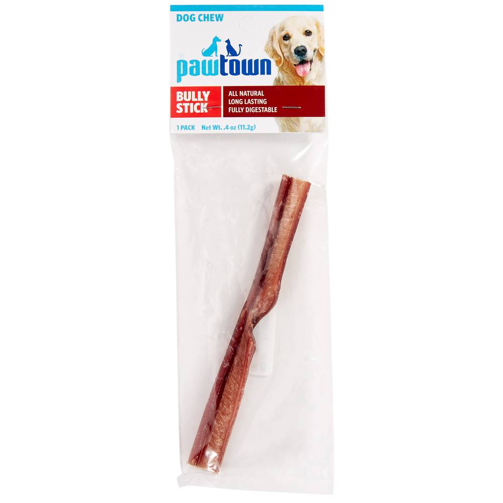 Pawtown All Natural Long Lasting Fully Digestable Bully Stick For Dogs (0.4 oz)