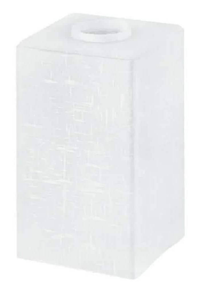 2-1 In./4 In. White Linen Glass Cube