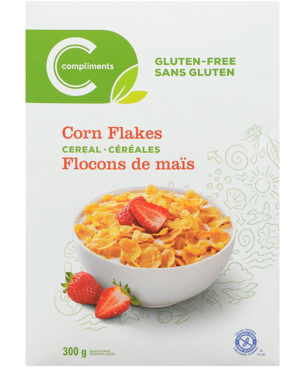 Compliments Corn Flakes Gluten Free Cereal (300 g)