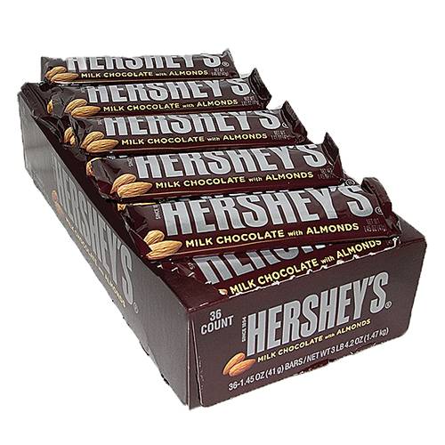 Hershey's - Milk Chocolate with Almonds - 36/1.45 oz (1X36|1 Unit per Case)