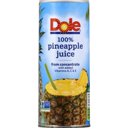 Dole · 100% Pineapple Juice from Concentrate (8.4 fl oz)