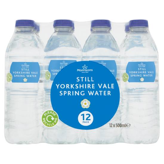 Morrisons Still Yorkshire Vale Spring Water (12 pack, 0.5 L)