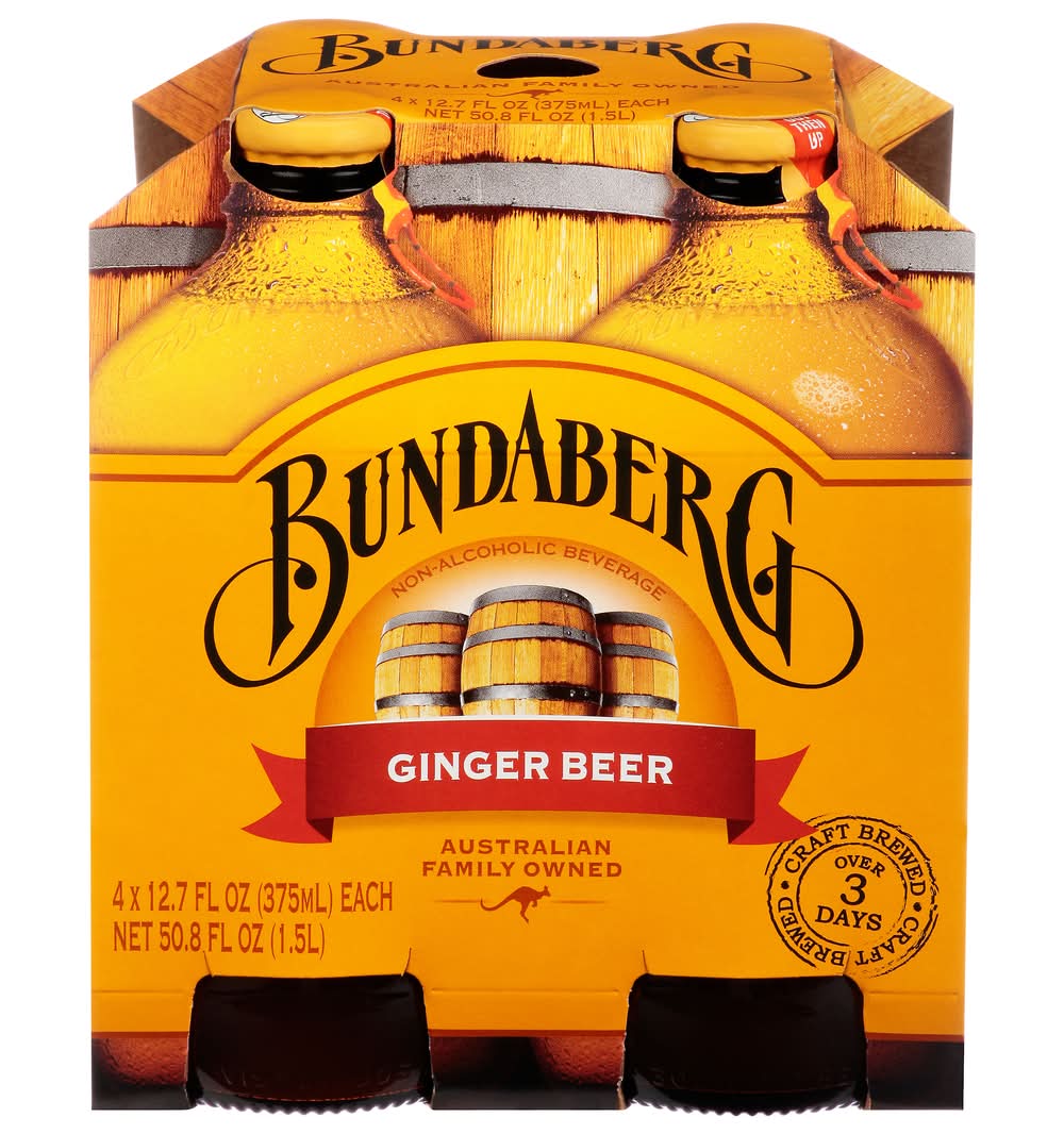 Bundaberg Ginger Beer (4 x 12.7 fl oz)