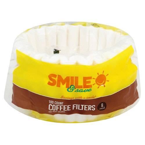 Smile & Save Coffee Filters - 100.0 ea
