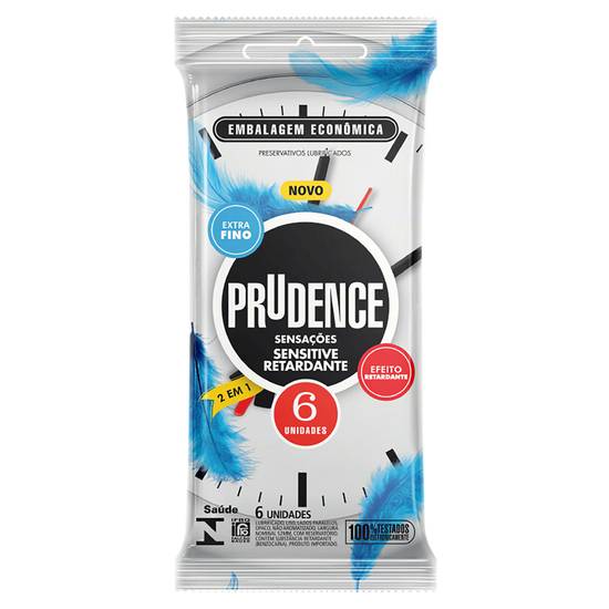 Prudence preservativo sensitive retardante (6 unidades)
