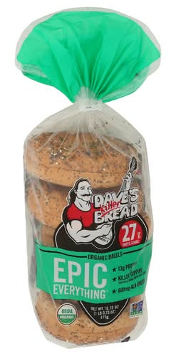 Dave's Killer Bread Organic Epic Everything Bagels 5 Count