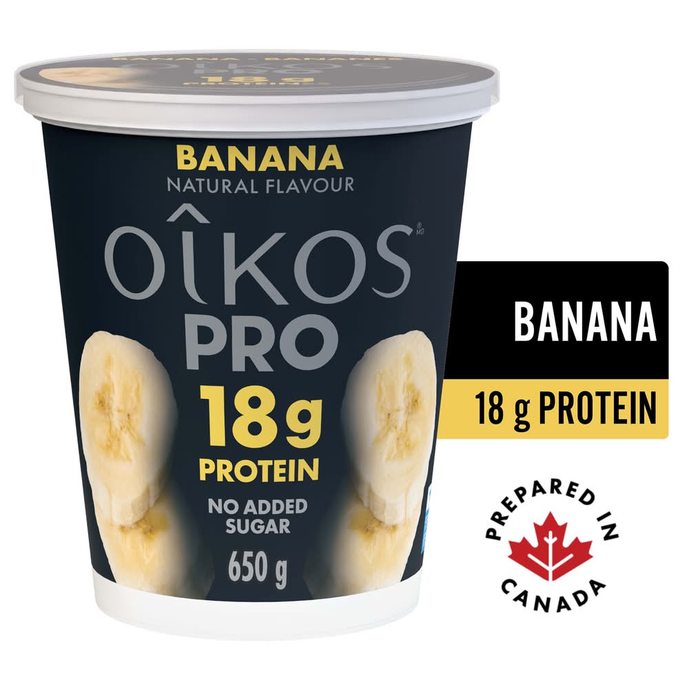Oikos Pro Greek Yogurt Banana, Banana (650 g)