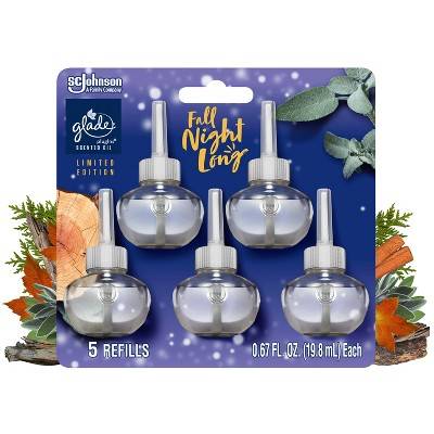 Glade Plugins Scented Oil Air Freshener Refills, Fall Night Long (0.67 fl oz, 5 ct)