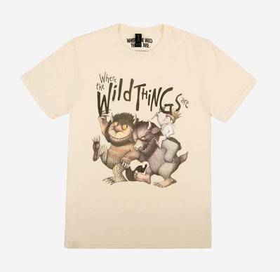 Men's Where The Wild Things Are Short Sleeve Graphic T-Shirt - Beige L