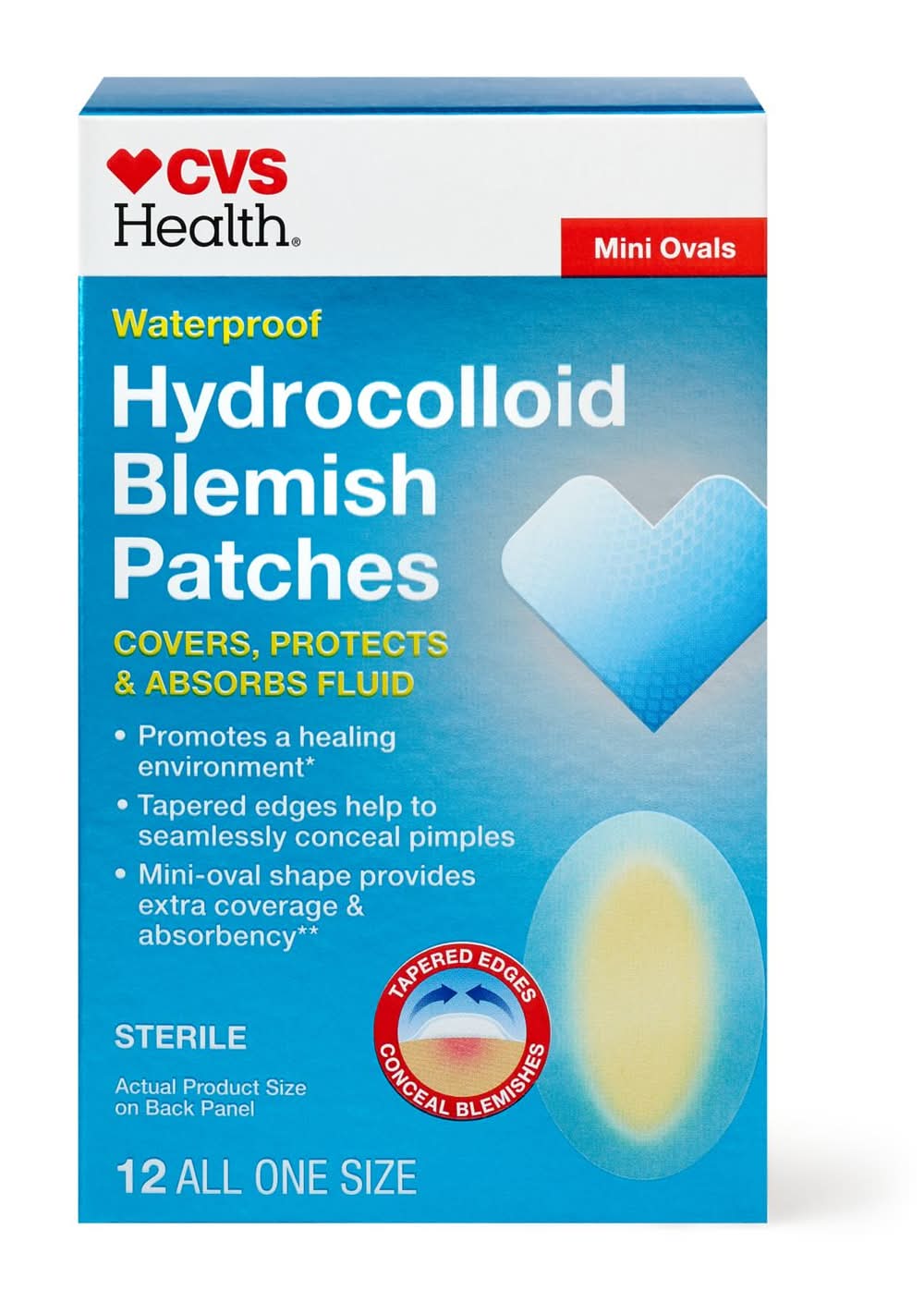 Cvs Waterproof Hydrocolloid Blemish Patches, 12 Ct
