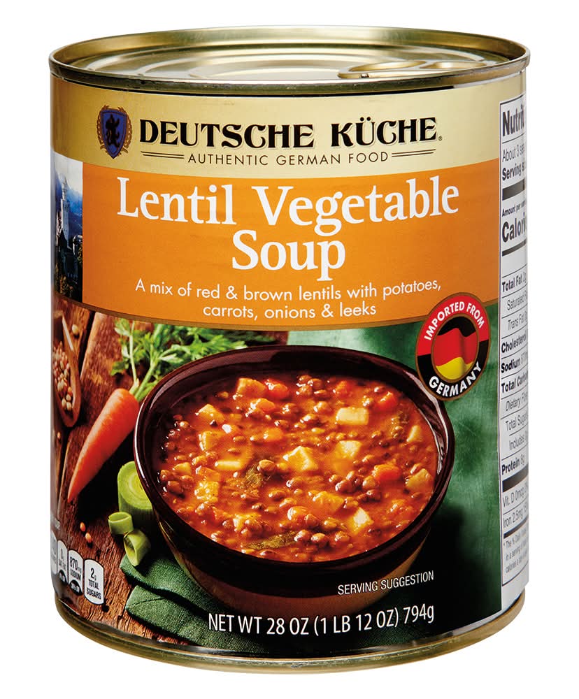 Deutsche Küche Lentil Vegetable Soup (28 oz)