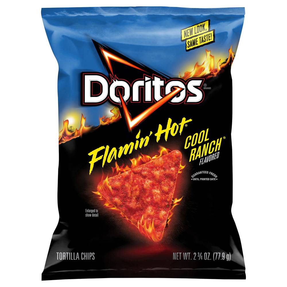 Doritos Flamin' Hot Tortilla Chips ( cool ranch)