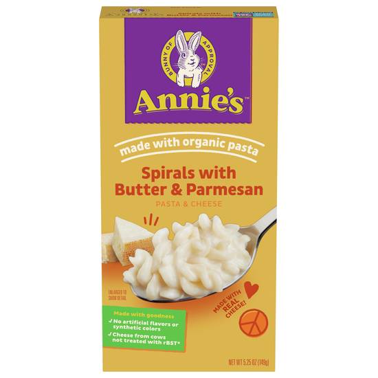 Annie's Spirals With Butter & Parmesan Pasta & Cheese