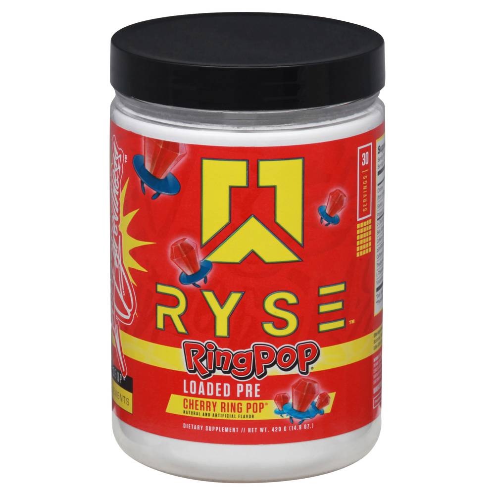 Ryse Ring Pop Pre-Workout Powder, Cherry (14.8 oz)