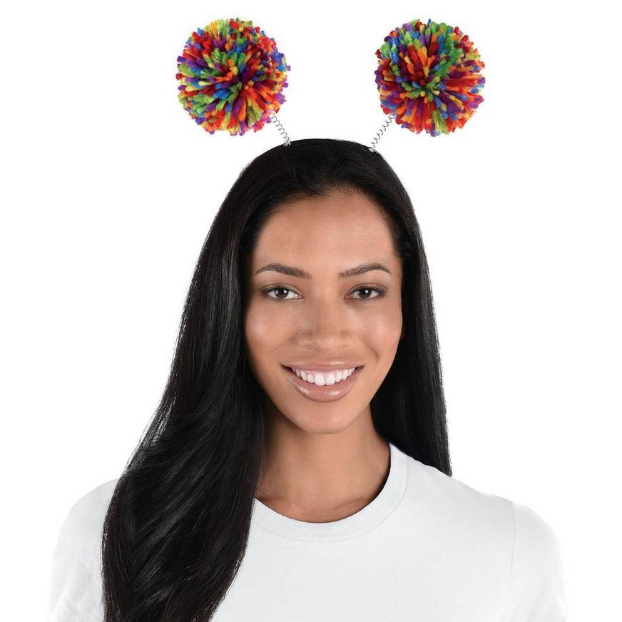 Rainbow Pom-Pom Head Bopper