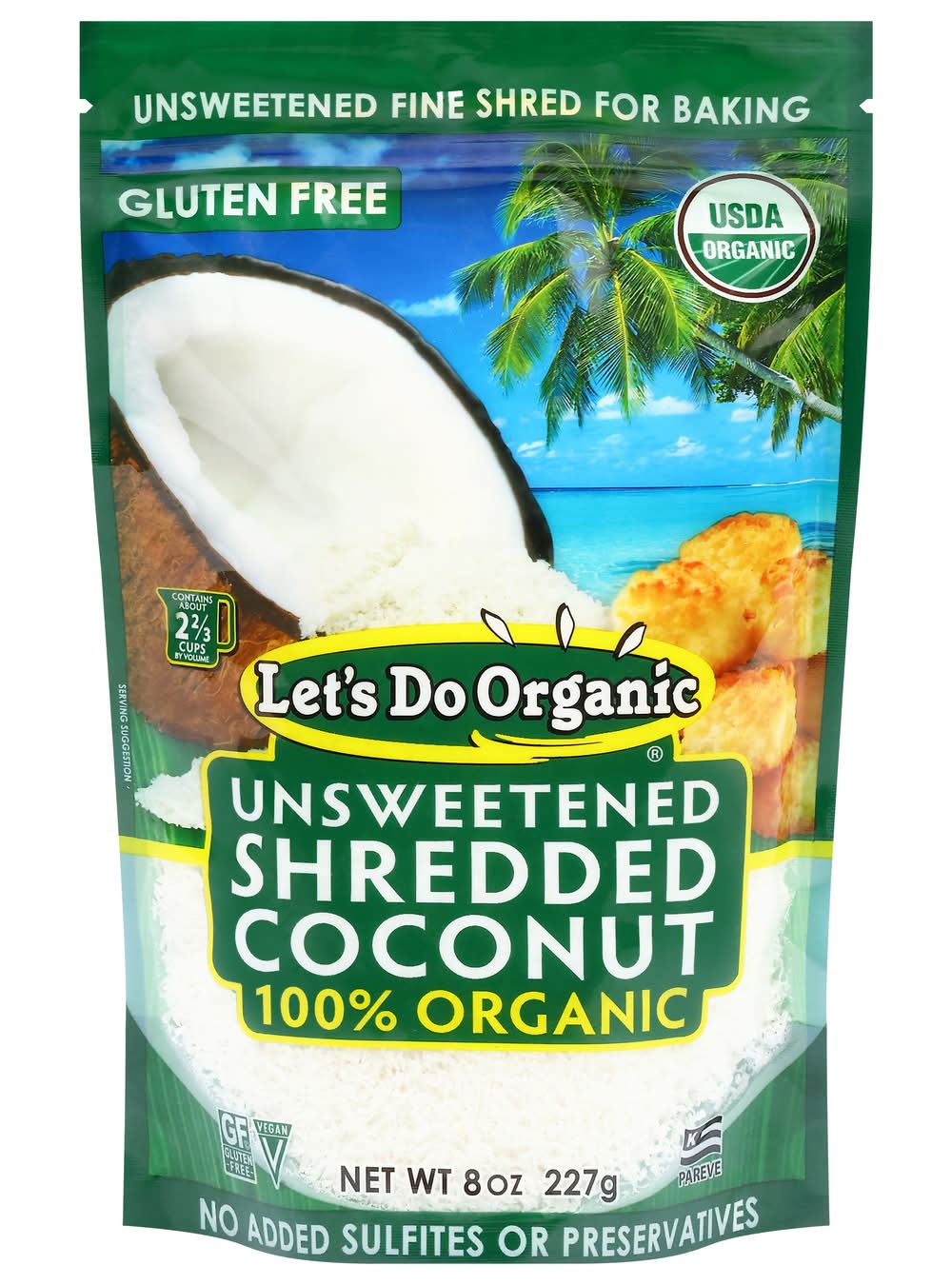 Let's Do Organic Unsweetened Shredded Coconut (8 oz)