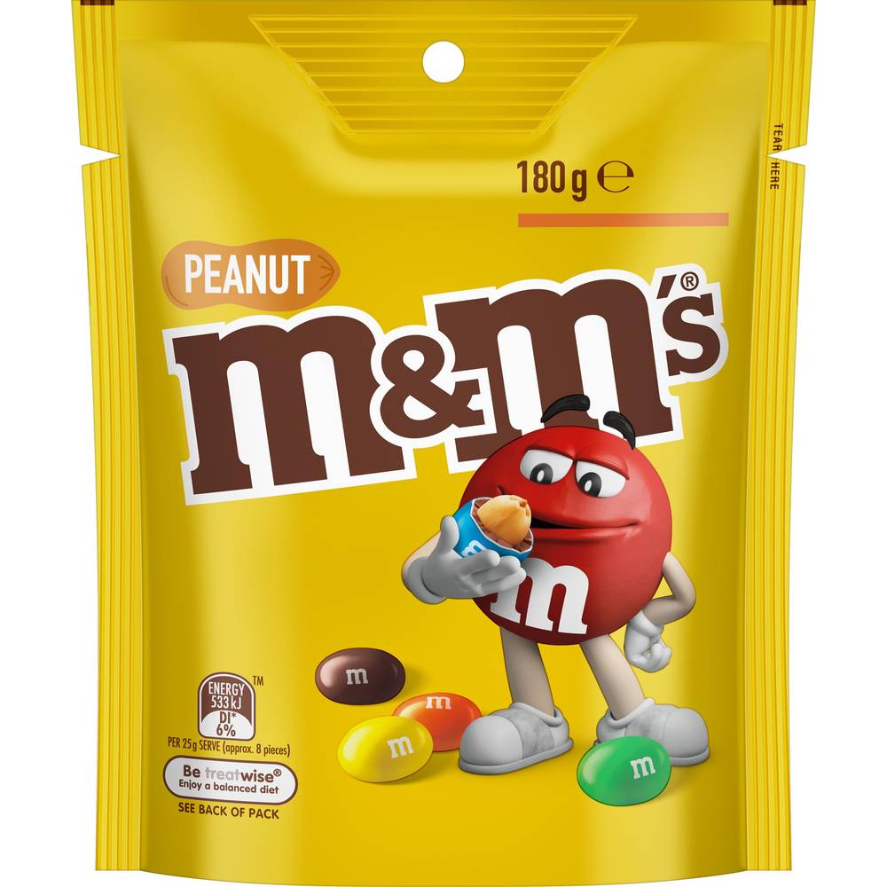 M&M's Milk Chocolate Candies, Peanut (180g)