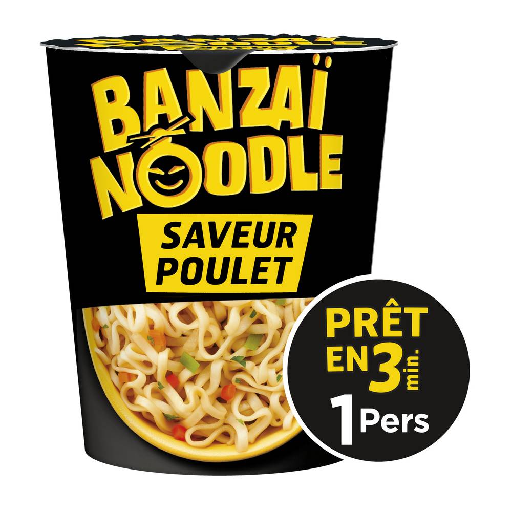 Banzai Noodle - Nouilles instantanées, poulet (67g)