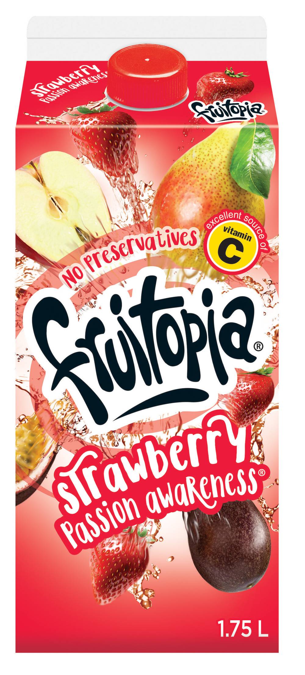 Fruitopia Strawberry Passion Awareness Beverage (1.75 L)