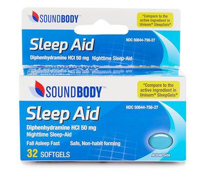 Sleep Aid, 50 mg, 32 Softgels