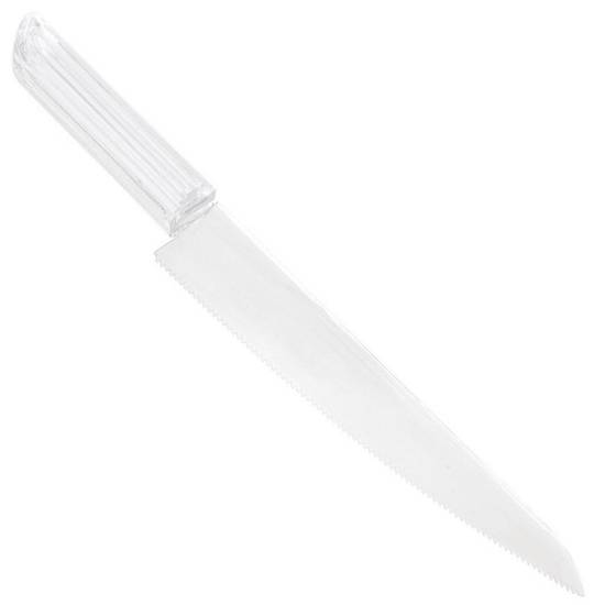 Clear Plastic Cake Knife, 11in