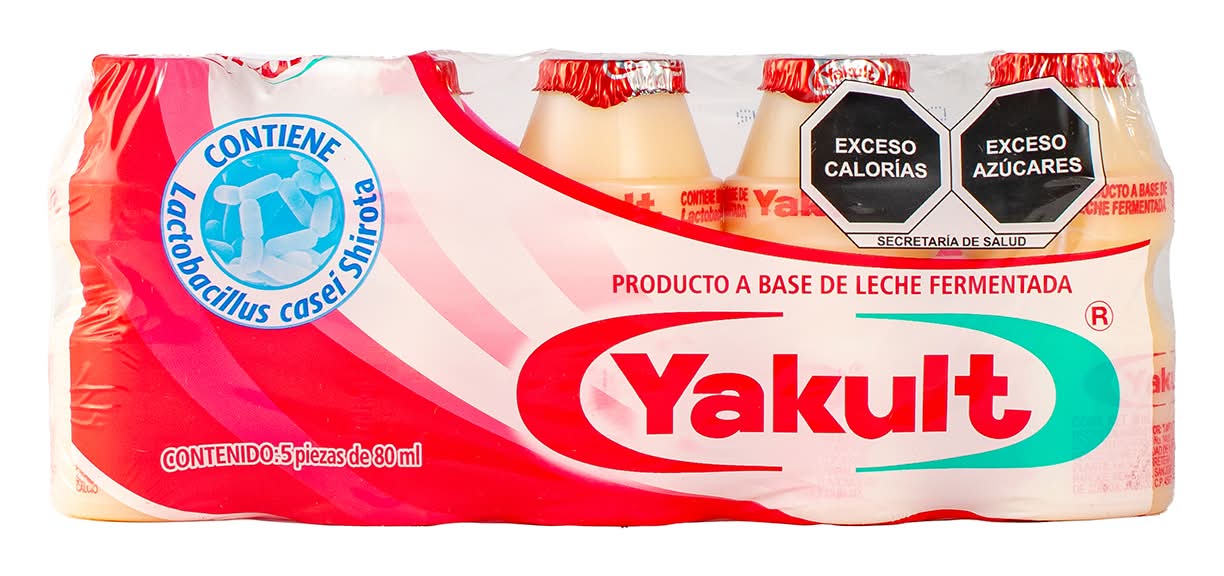 Yakult · Alimento a base de leche fermentada (5 x 80 ml)