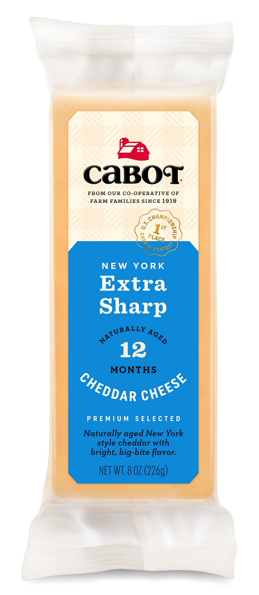 Cabot Aged Cheddar Cheese Extra Sharp (8 oz)