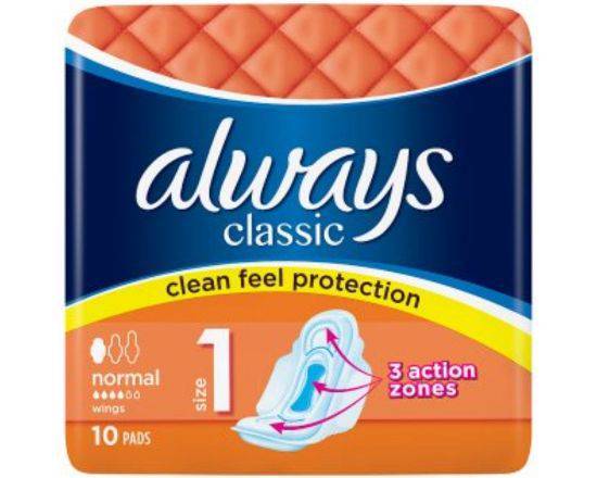 Always Classic Normal 10 Pieces pads